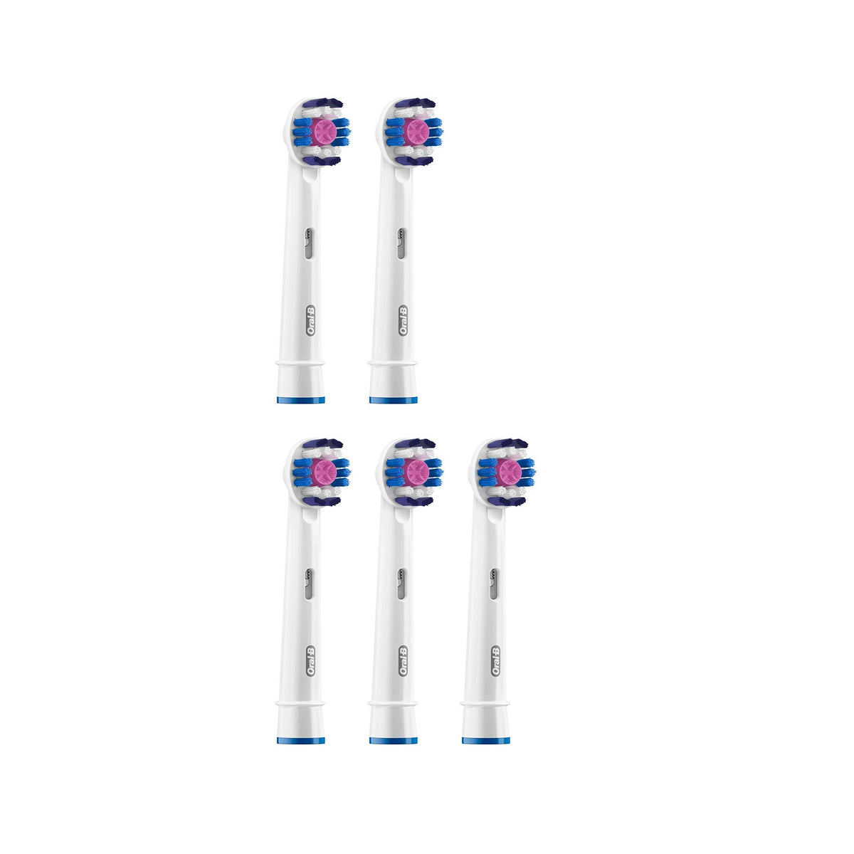 Oral-B 3D White Power Refill Toothbrush Heads 5-piece set - full product view