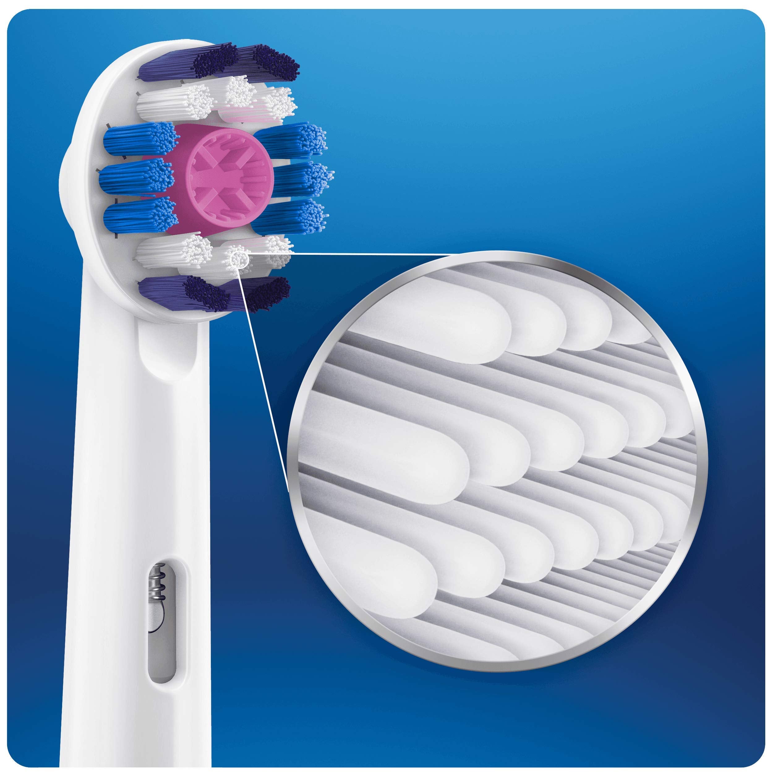 Round brush head design inspired by dental tools for precision cleaning
