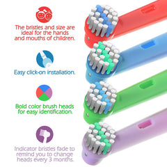 Kids brush heads compatible with Oral-B Action and Floss models