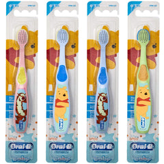 Oral-B Baby Toothbrush Pooh characters packaging with four toothbrushes