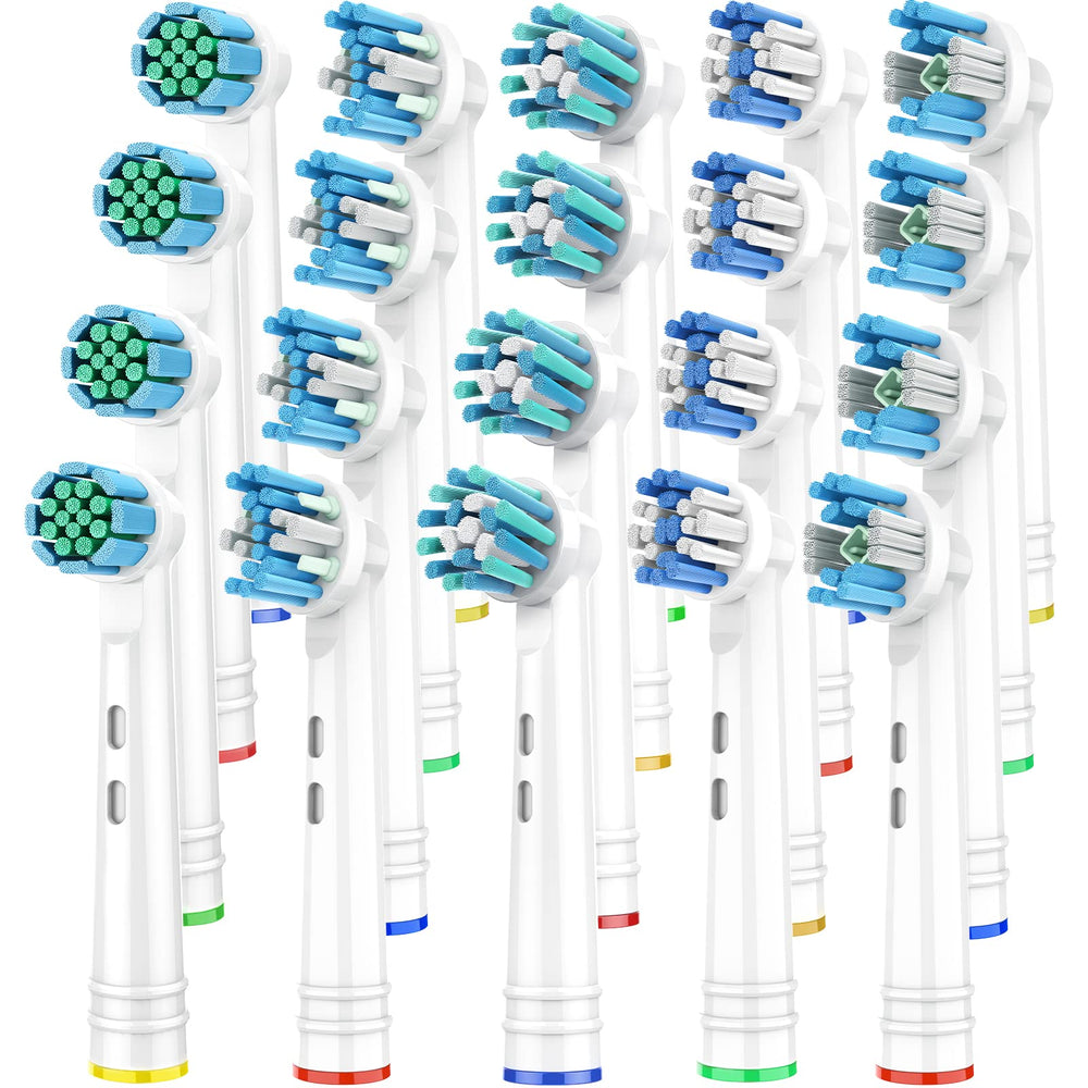 Waybesty Oral-B compatible brush heads, Dupont bristles, 20-count set