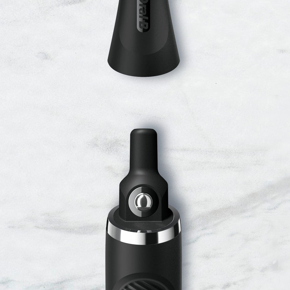Oral-B Clic replacement heads in use during brushing