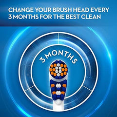 Close-up of multi-angled CrissCross bristles on Oral-B replacement head