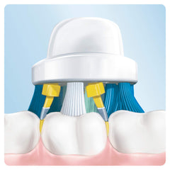 Oral-B Floss Action head attached to toothbrush handle