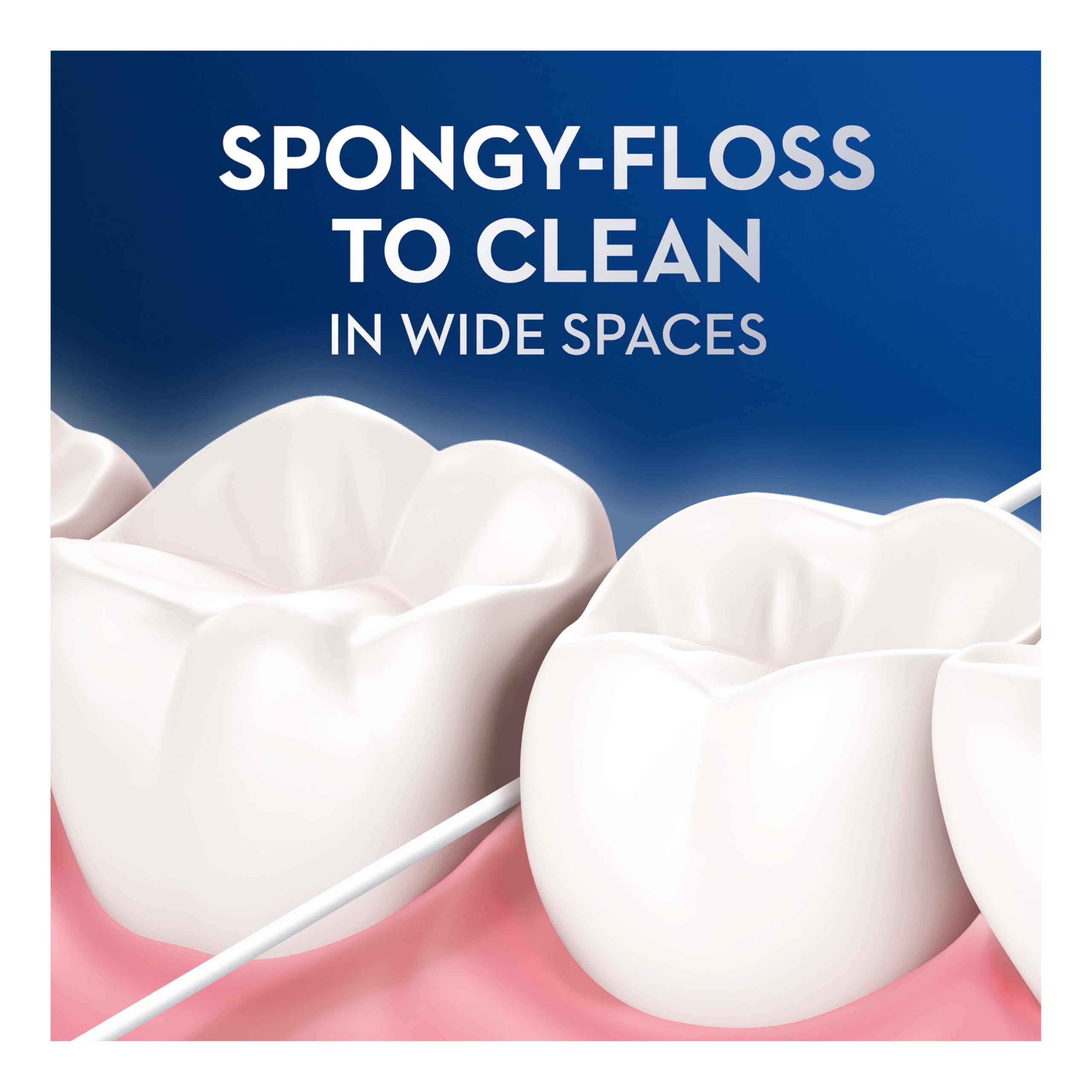 8 pre-cut strands of Oral B Floss 50m - view