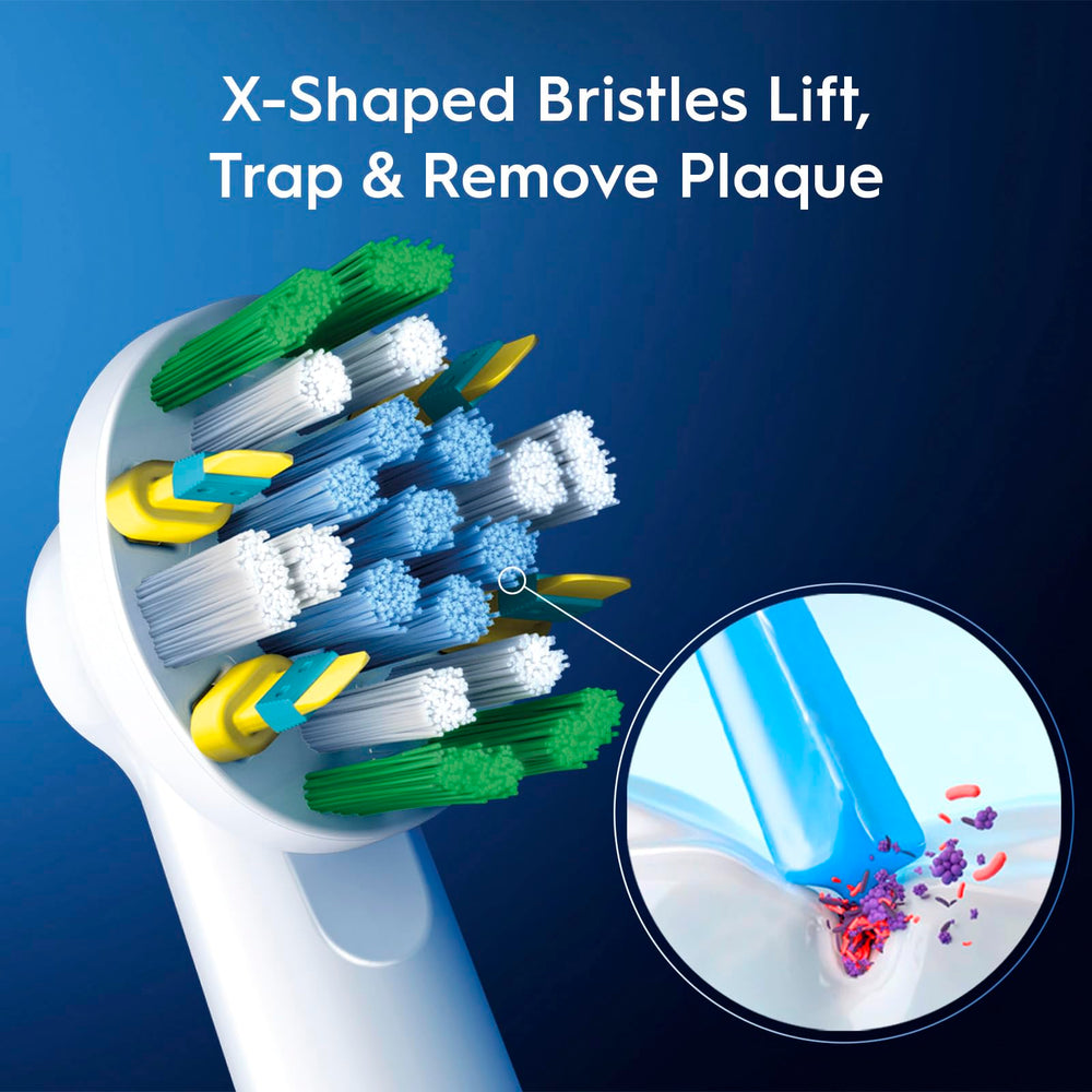 FlossAction bristles to loosen plaque