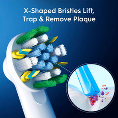 FlossAction bristles to loosen plaque