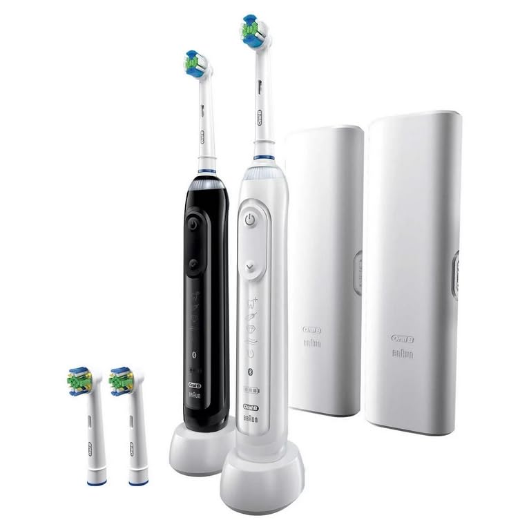Oral-B Genius 2-Pack Rechargeable Toothbrushes (front view with two handles)