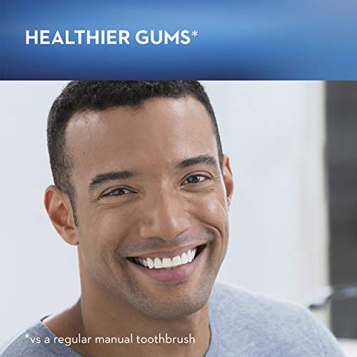 Bluetooth-connected Oral-B GENIUS X 10000 black toothbrush with smartphone