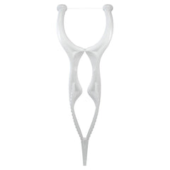 Close-up of Oral-B Glide Gum Care floss picks with tension control