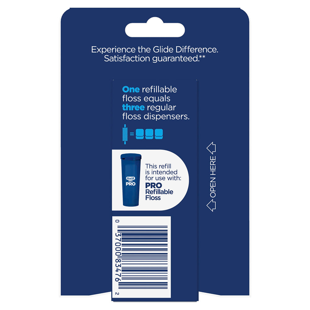 Oral-B Glide PRO Floss Refill packaging label