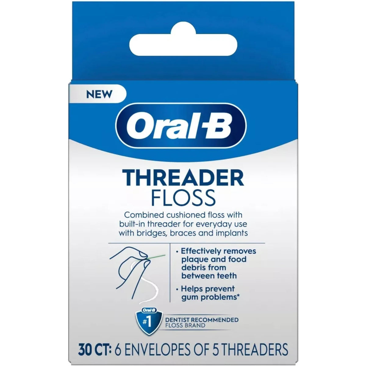 Oral-B Glide Threader Floss Pack of 4 – display of the product