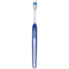 Close-up of compact brush head design for precise cleaning