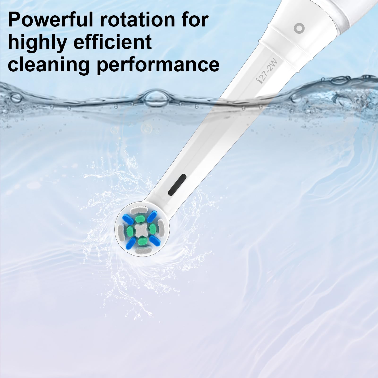 Durable wear-resistant bristles for long-lasting Oral-B iO replacement heads