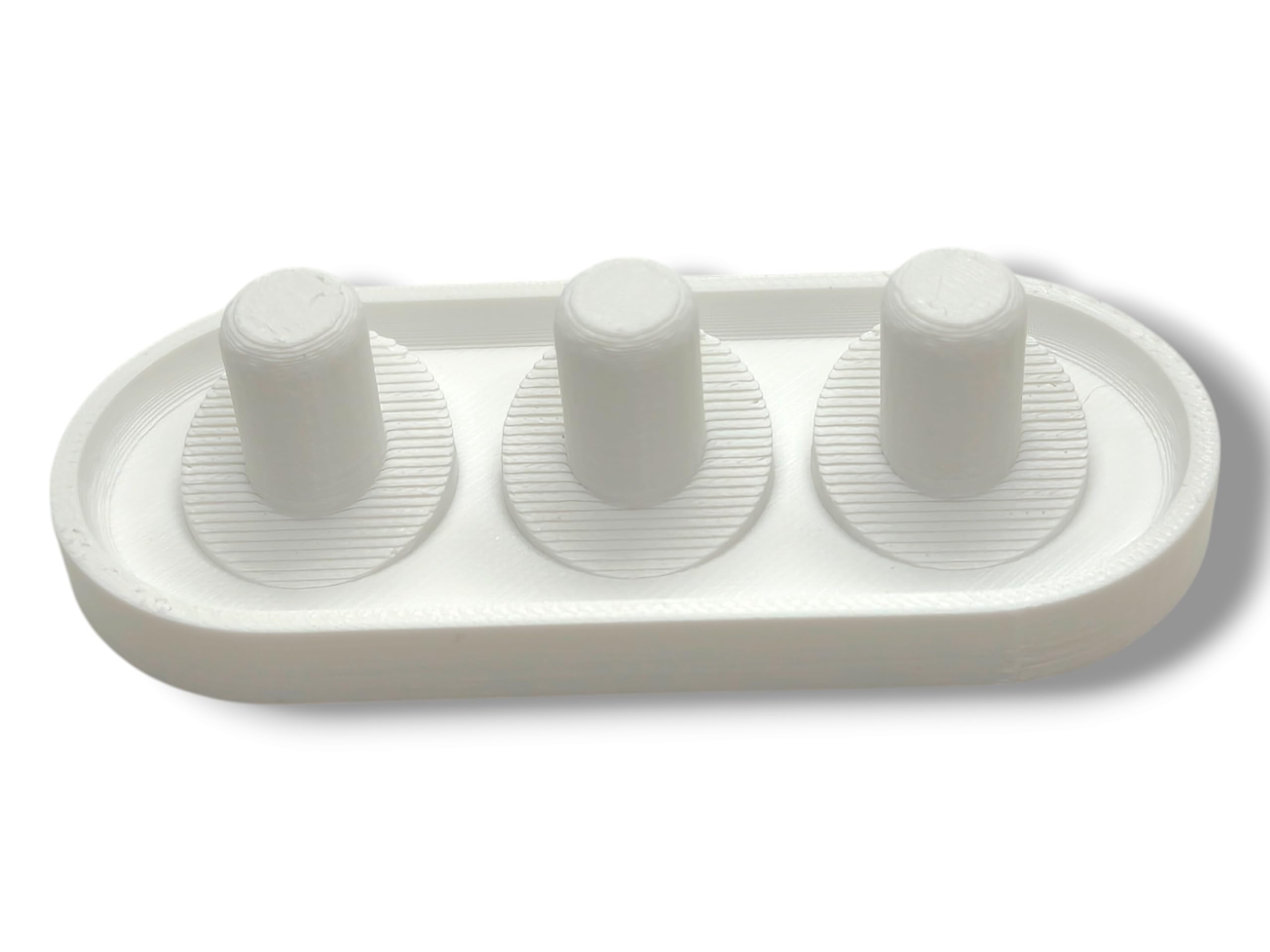 Oral-B iO head holder in white for 3-head configuration