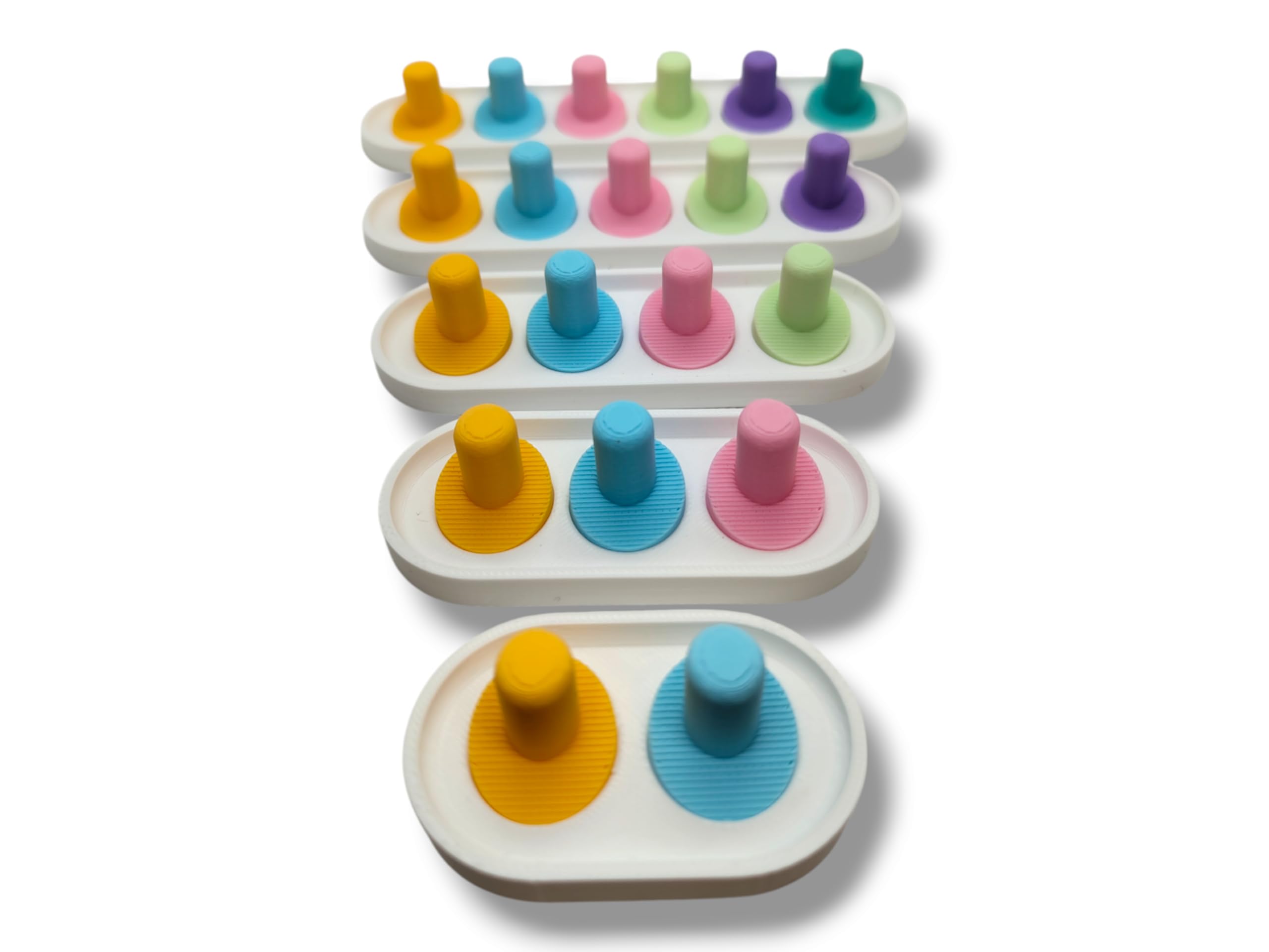 Pastel green Oral-B iO head holder for 5 brush heads