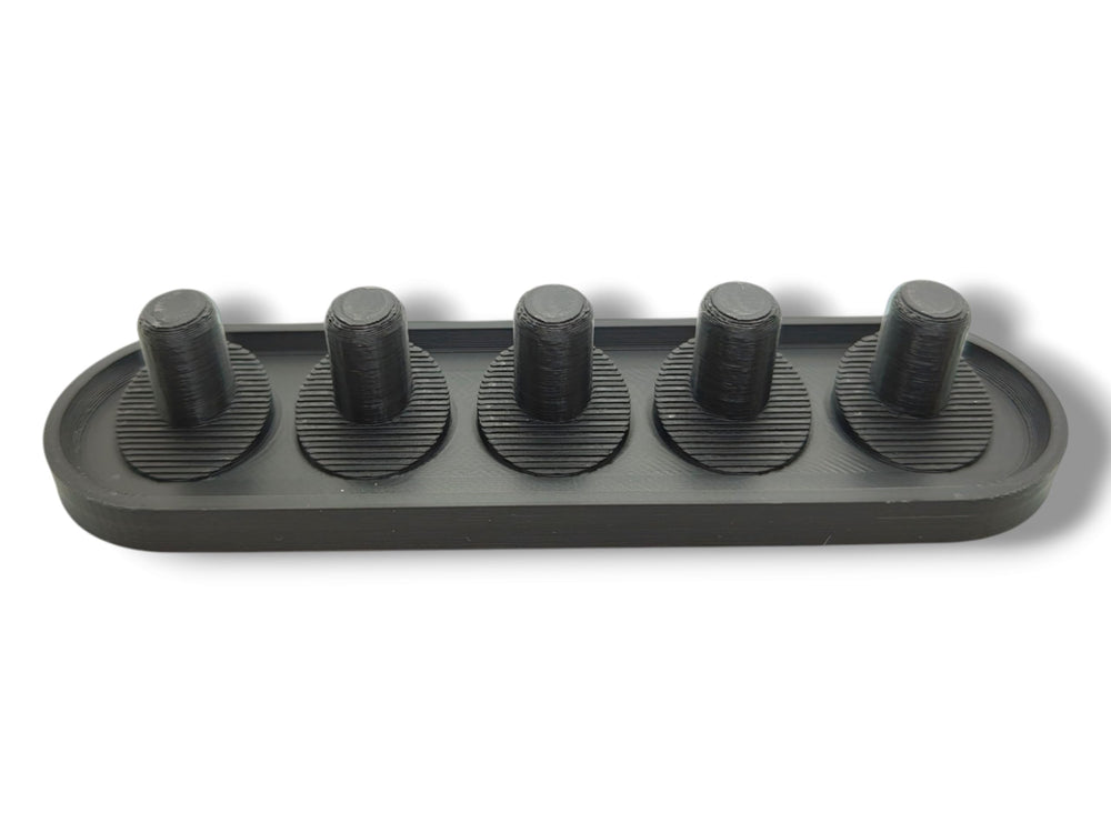 Organized bathroom countertop with Oral-B iO head holder