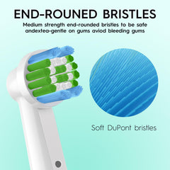 Oral-B iO replacement heads fit securely on the handle (8pcs)