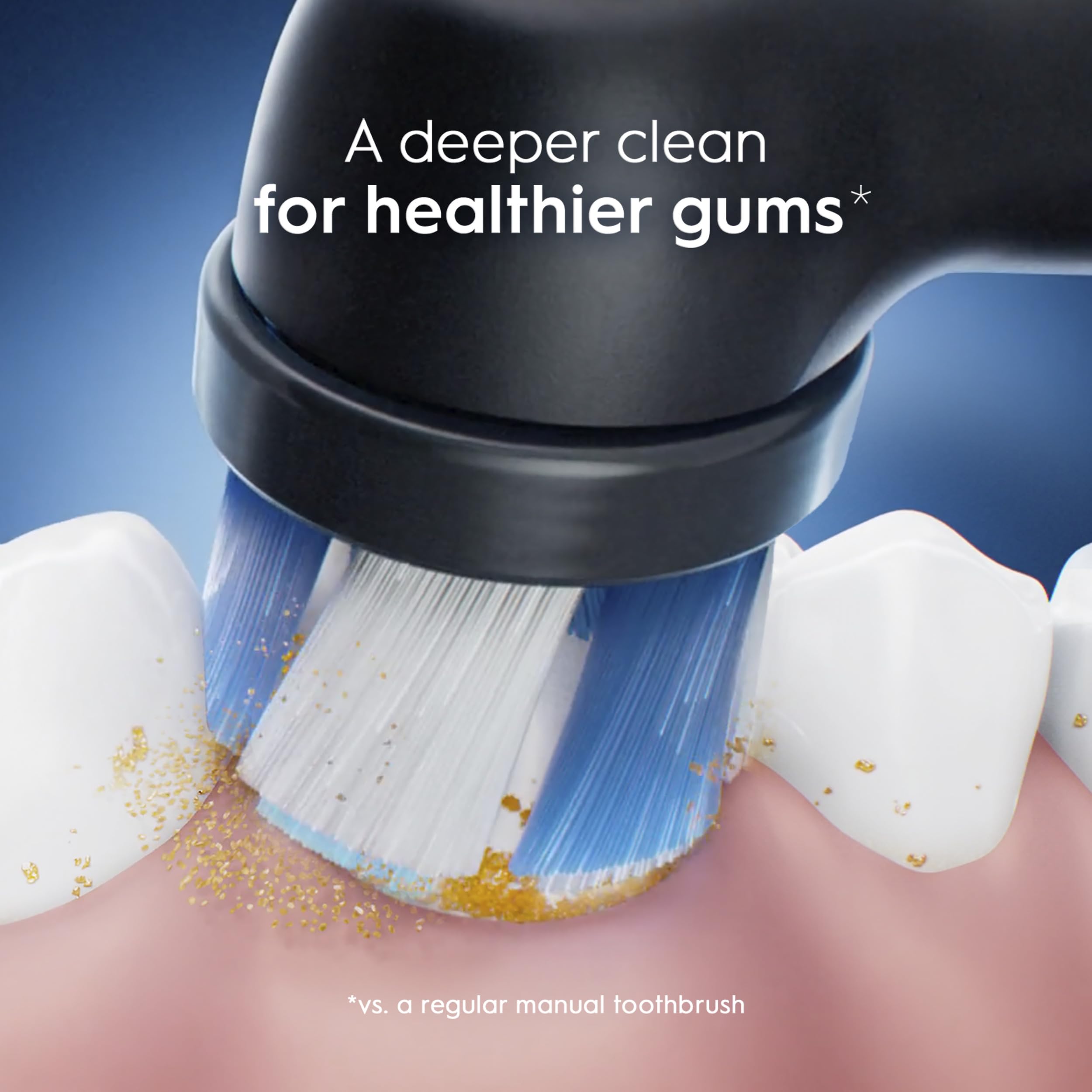 Pro-inspired design of Oral-B iO brush head in black – image 5