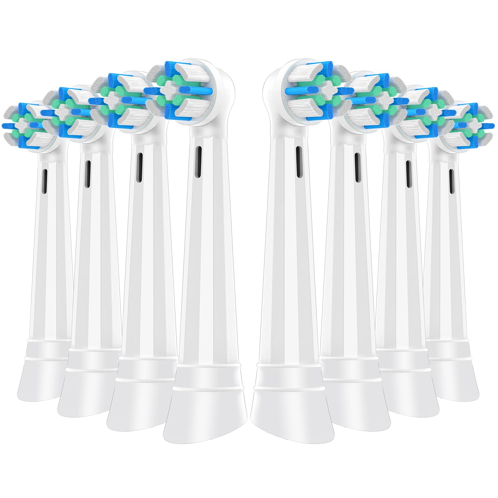 Six white Oral-B iO replacement brush heads (6-pack) for iO 2-10 series