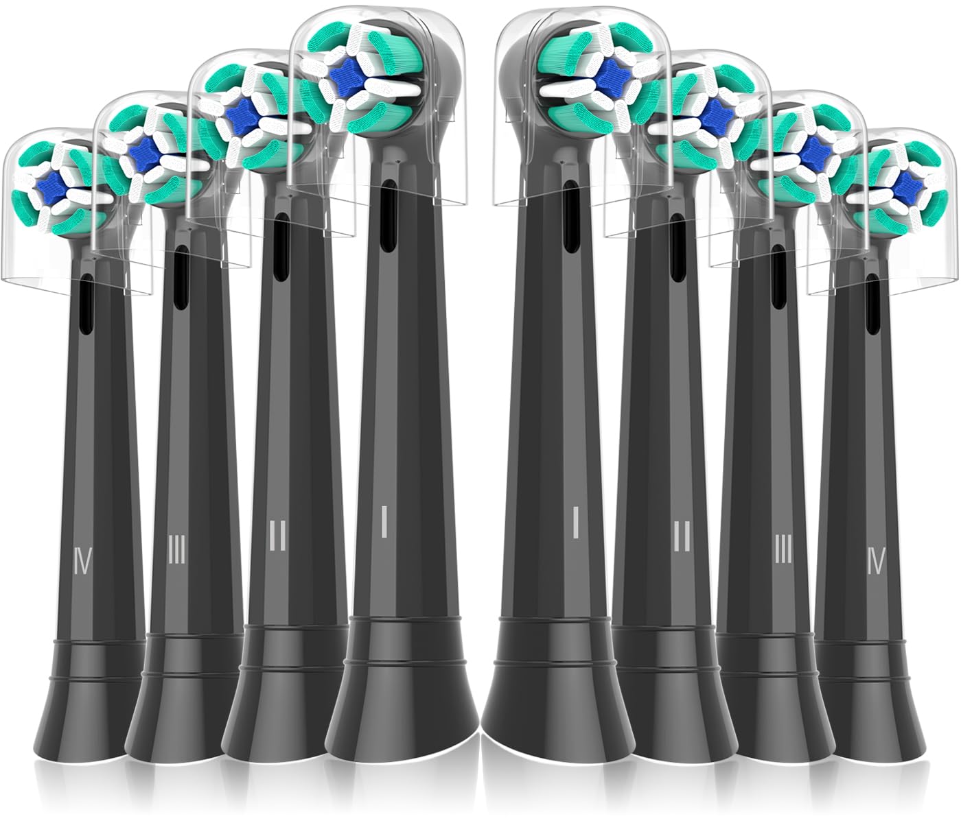 Oral-B iO replacement heads packaging with covers