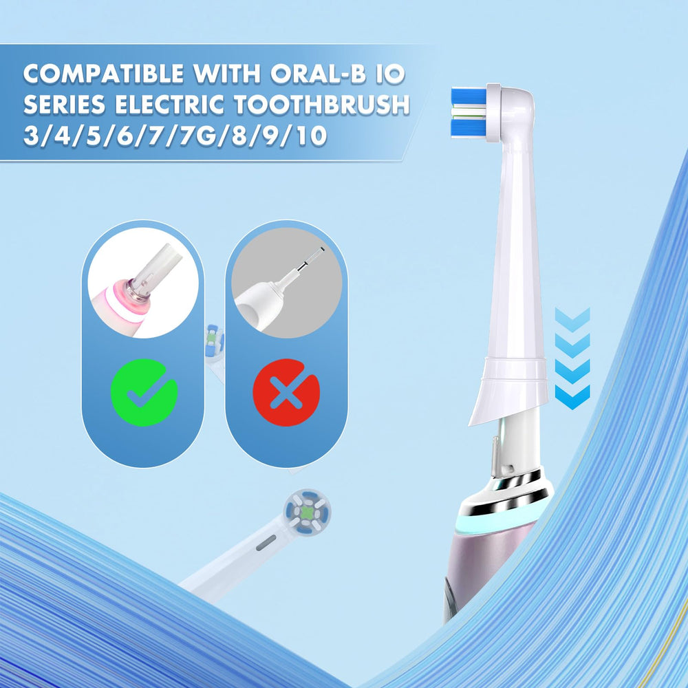 Dual-headed toothbrush head design for multi-angle stain removal
