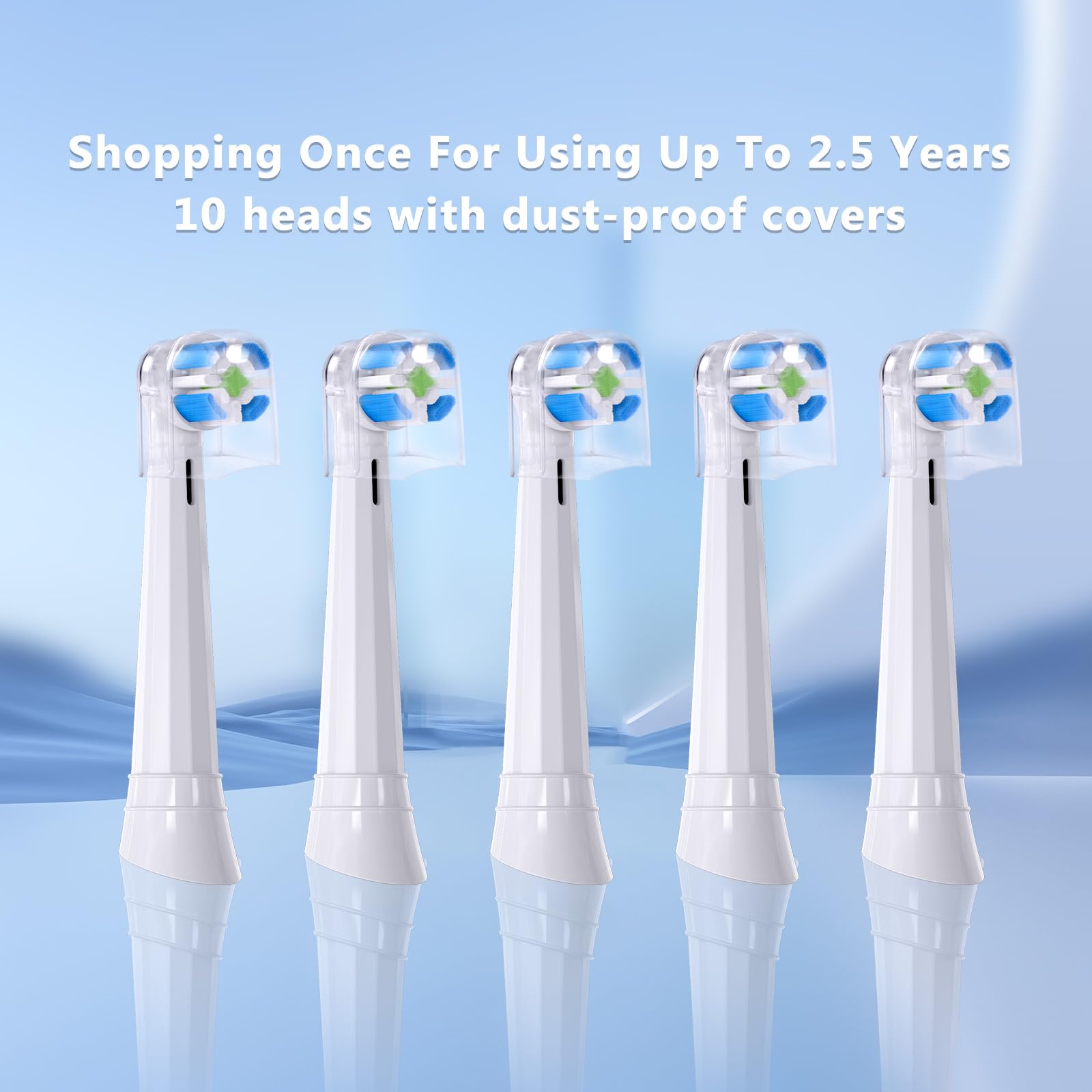 Box of Oral-B iO replacement toothbrush heads in packaging