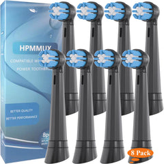 Oral-B iO replacement toothbrush heads in black, 8-pack