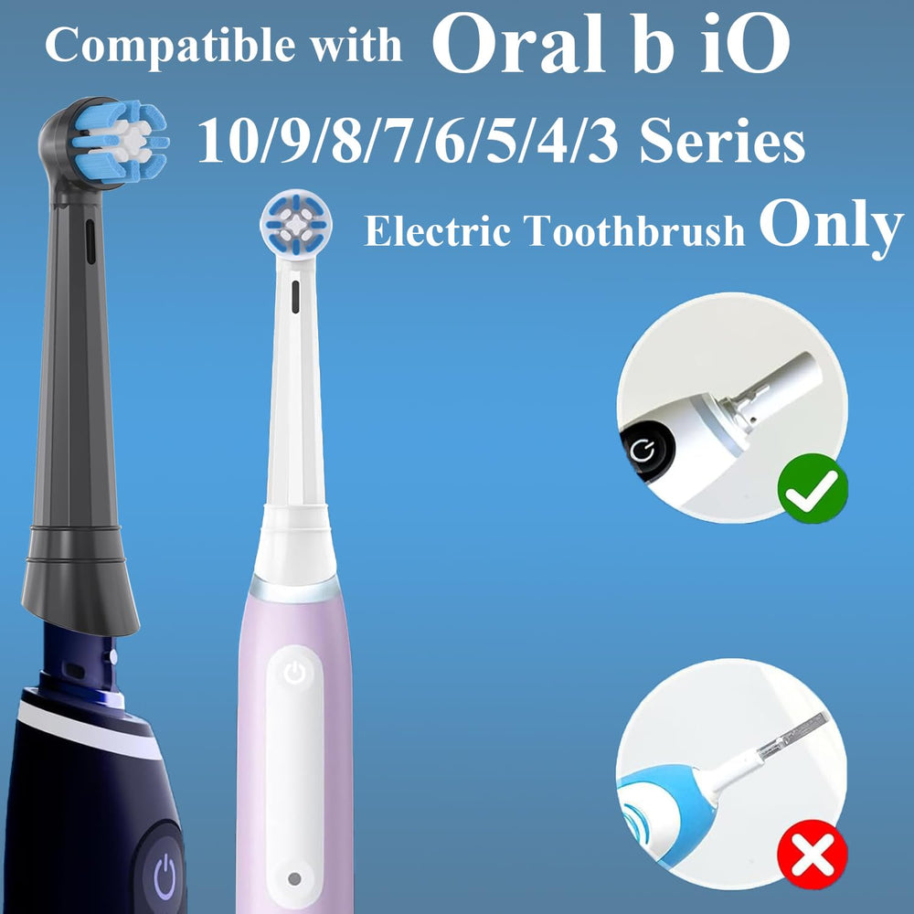 Close-up of premium-grade bristles for Oral-B iO heads