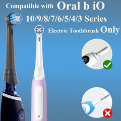 Close-up of premium-grade bristles for Oral-B iO heads