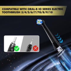 CrissCross bristles and rotating powerhead design on iO replacement heads