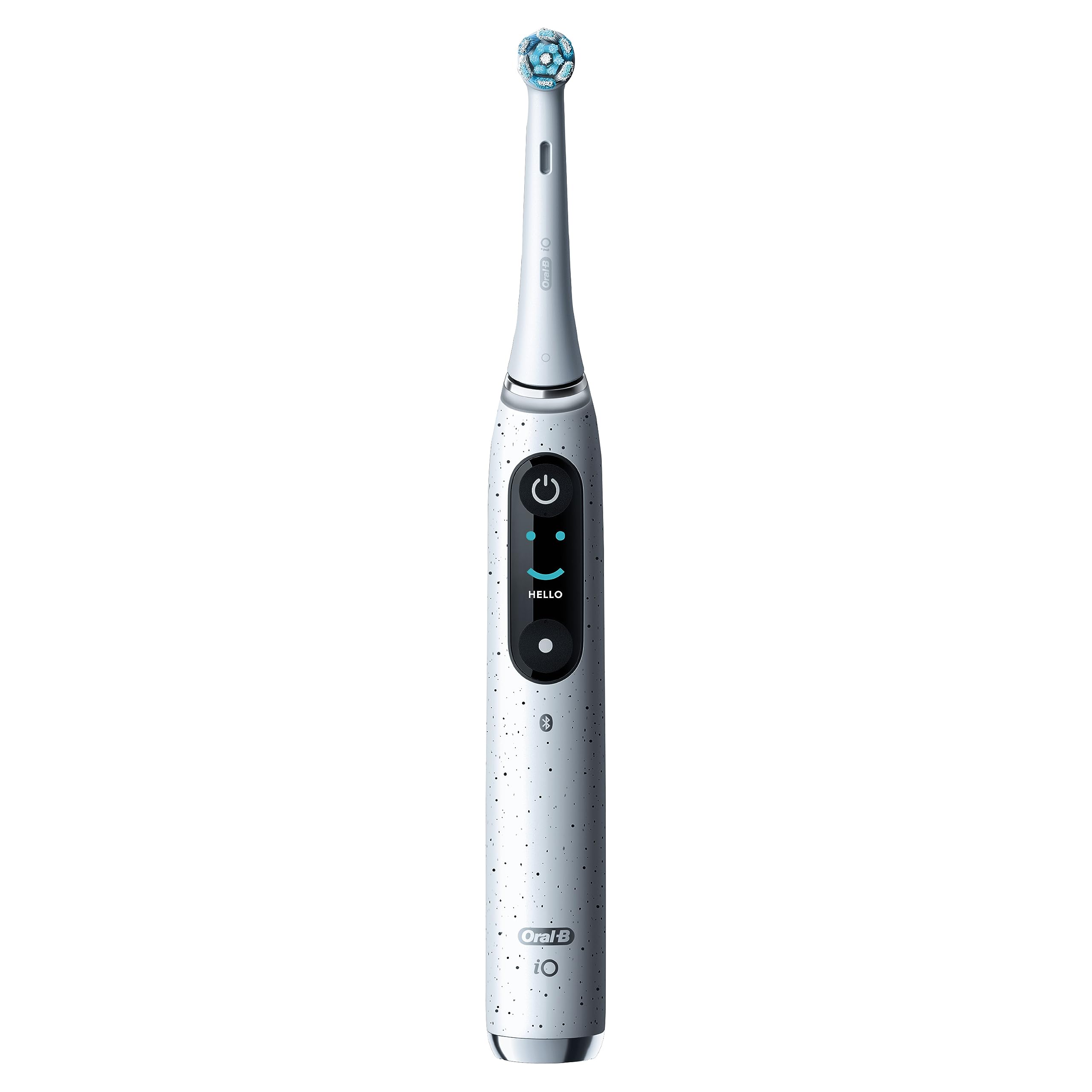 Oral-B iO Series 10 toothbrush white angled view