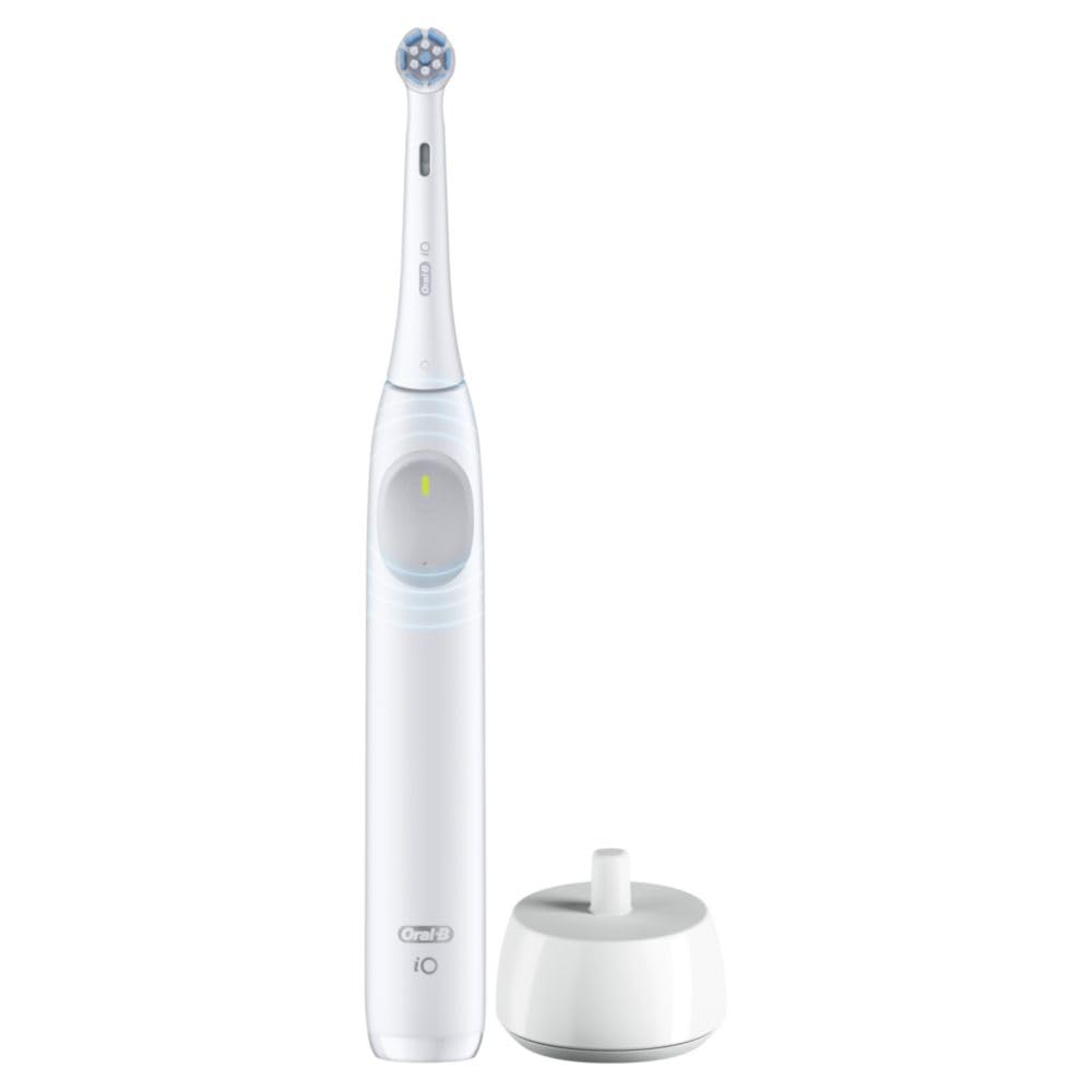 Close-up of Oral-B iO Series 2 showing 3 modes and gum pressure sensor