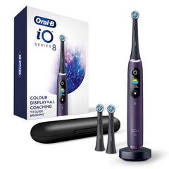 Oral-B iO Series 8 Electric Toothbrush Violet Ametrine front view