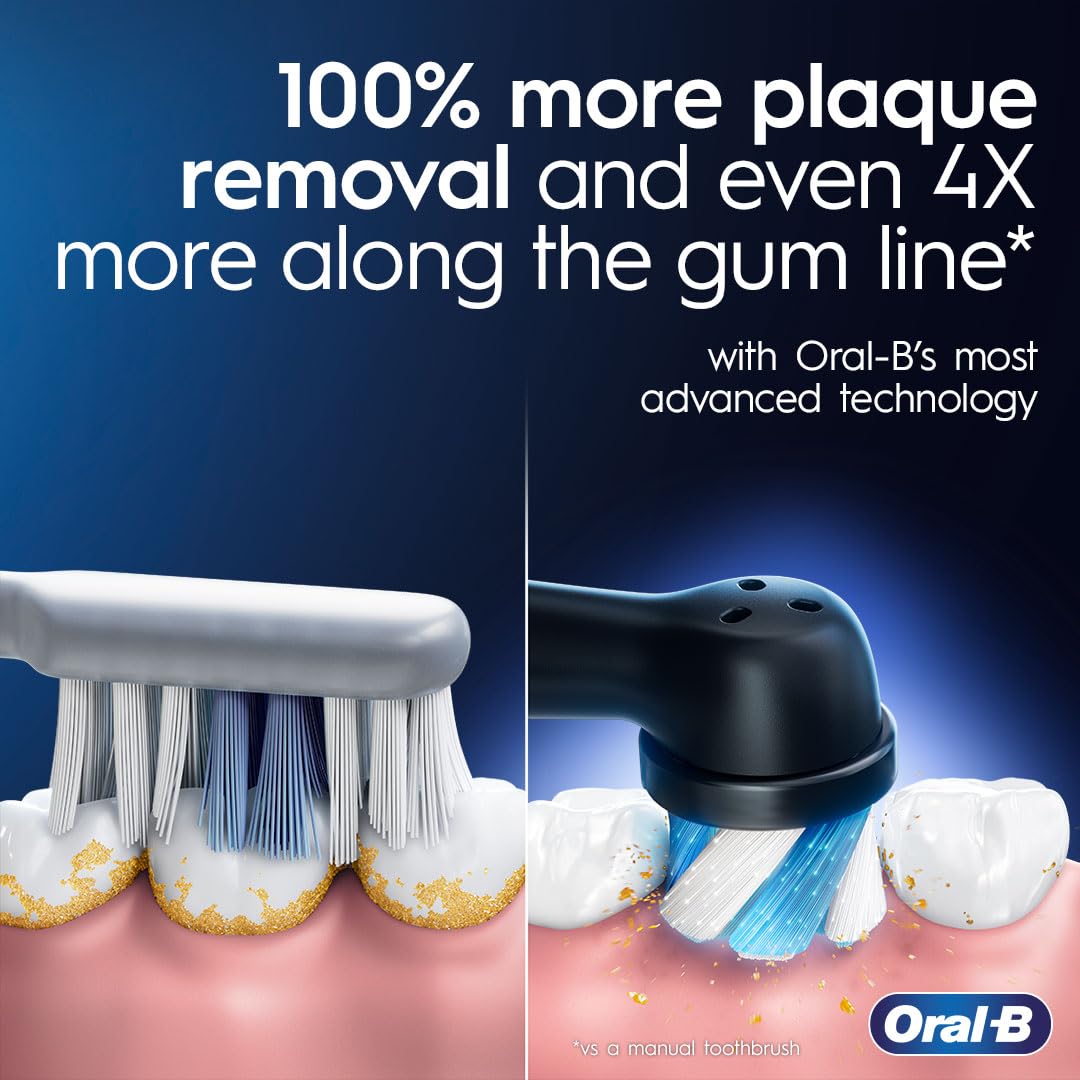 Close-up of Oral-B iO Series 9 with Aqua Alabaster finish
