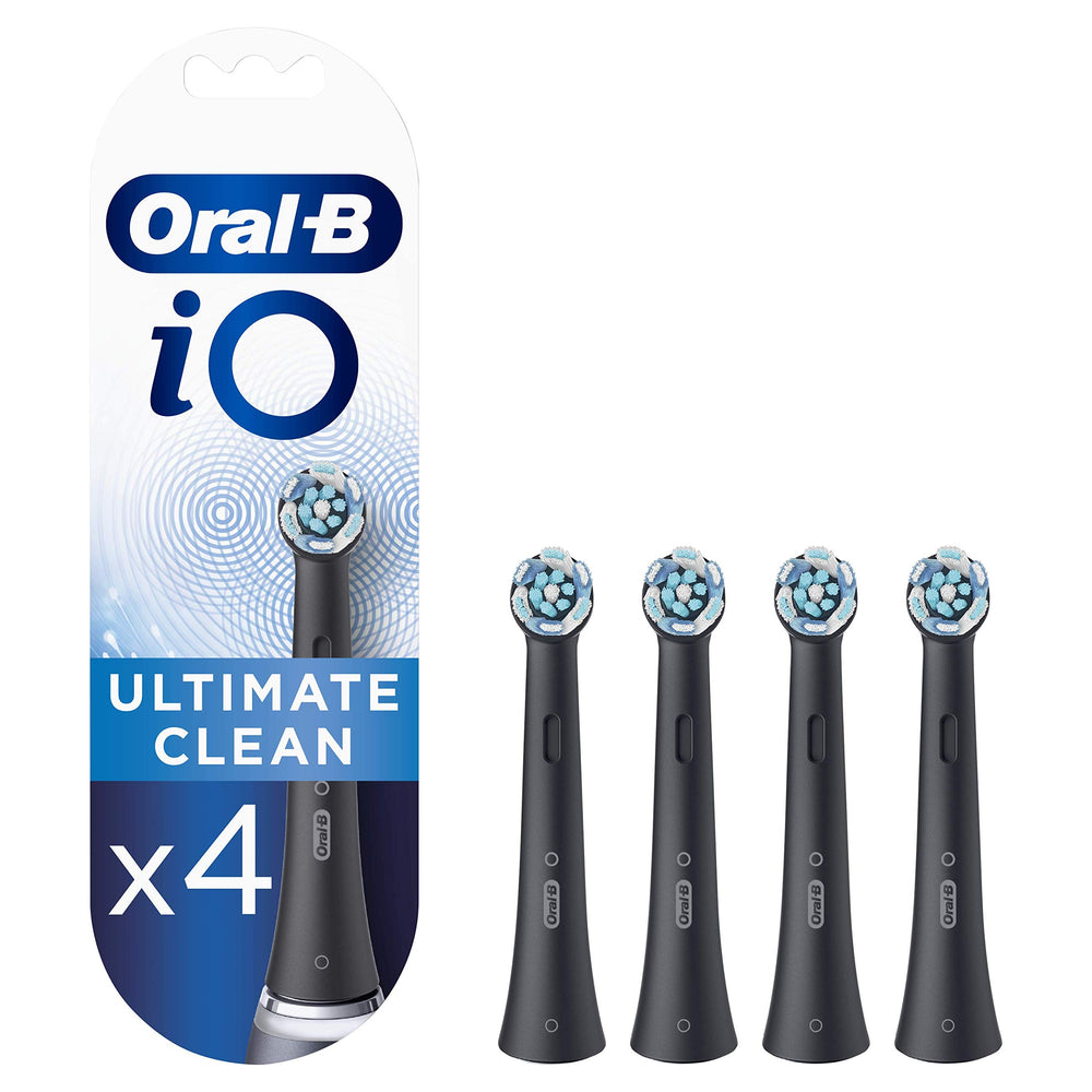 Oral-B iO Ultimate Clean black toothbrush heads four-pack