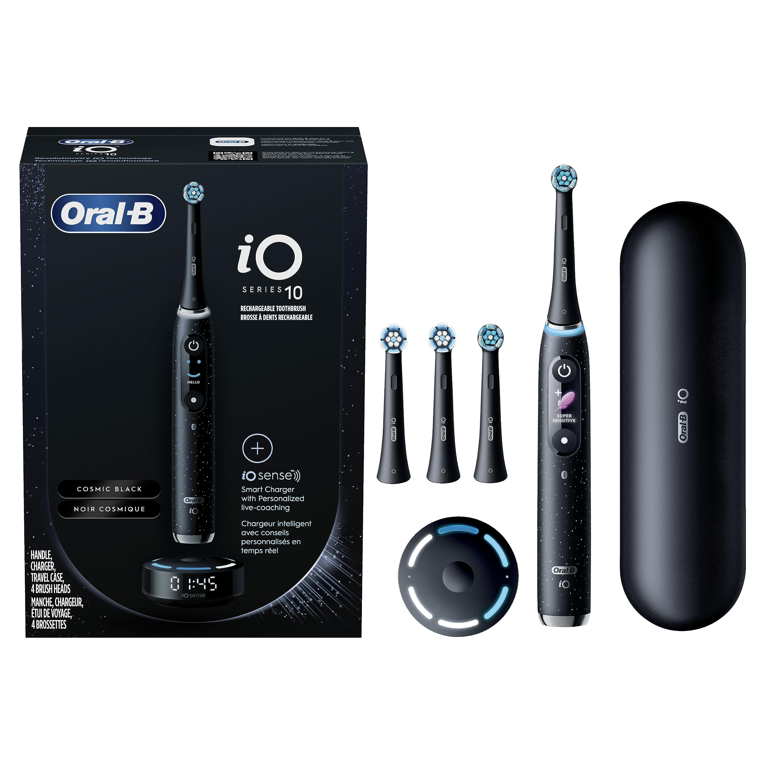 In-handle color display showing brushing mode