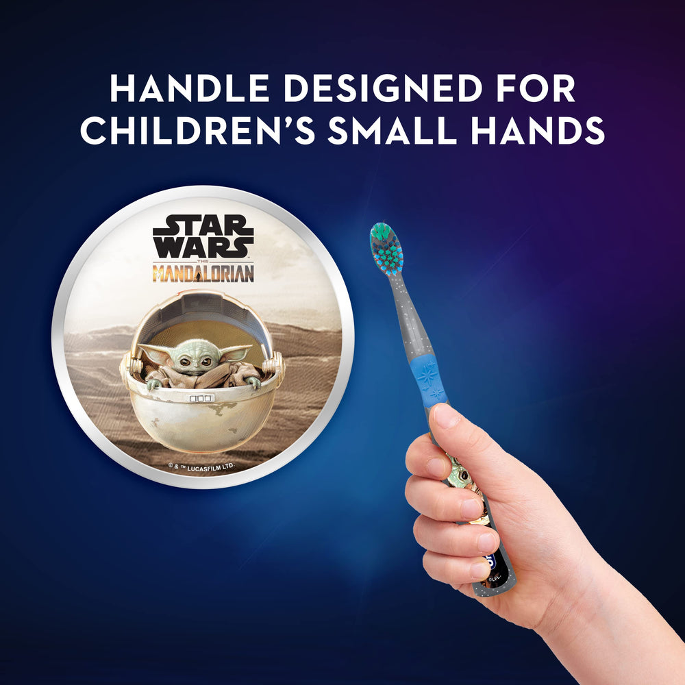 Back view of Oral-B Kids Manual Toothbrush The Mandalorian
