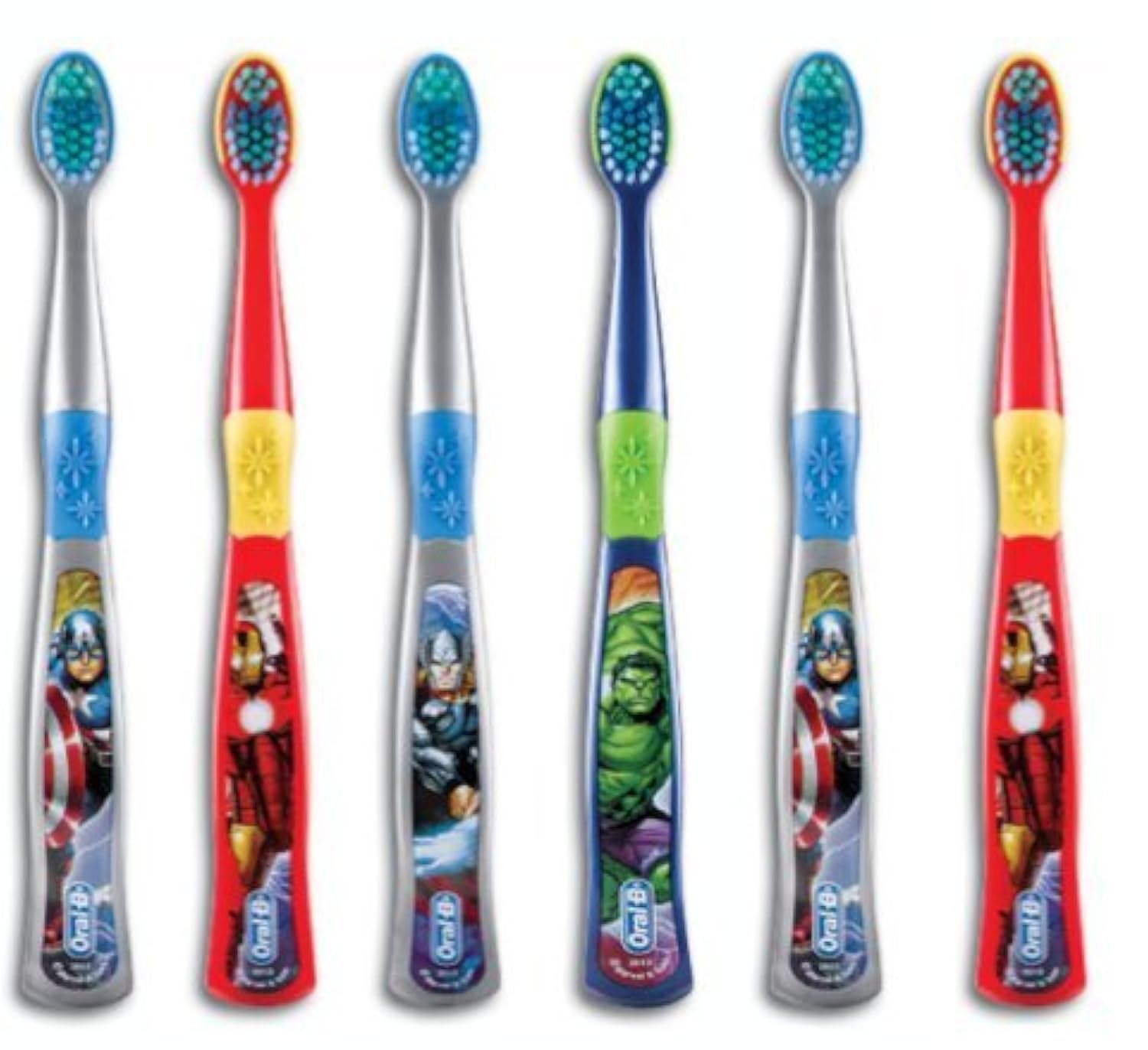 Oral-B Kids Spider-Man toothbrush - front view with Marvel Spider-Man character