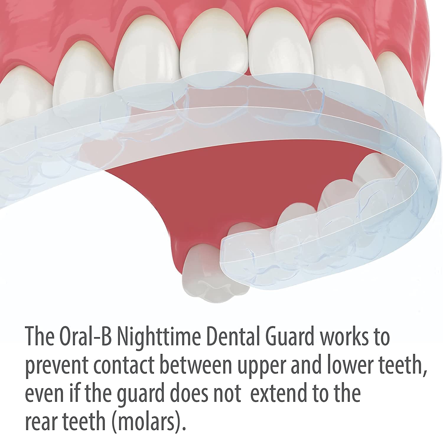 Illustration of 3-minute at-home fitting for Oral-B Night Guard