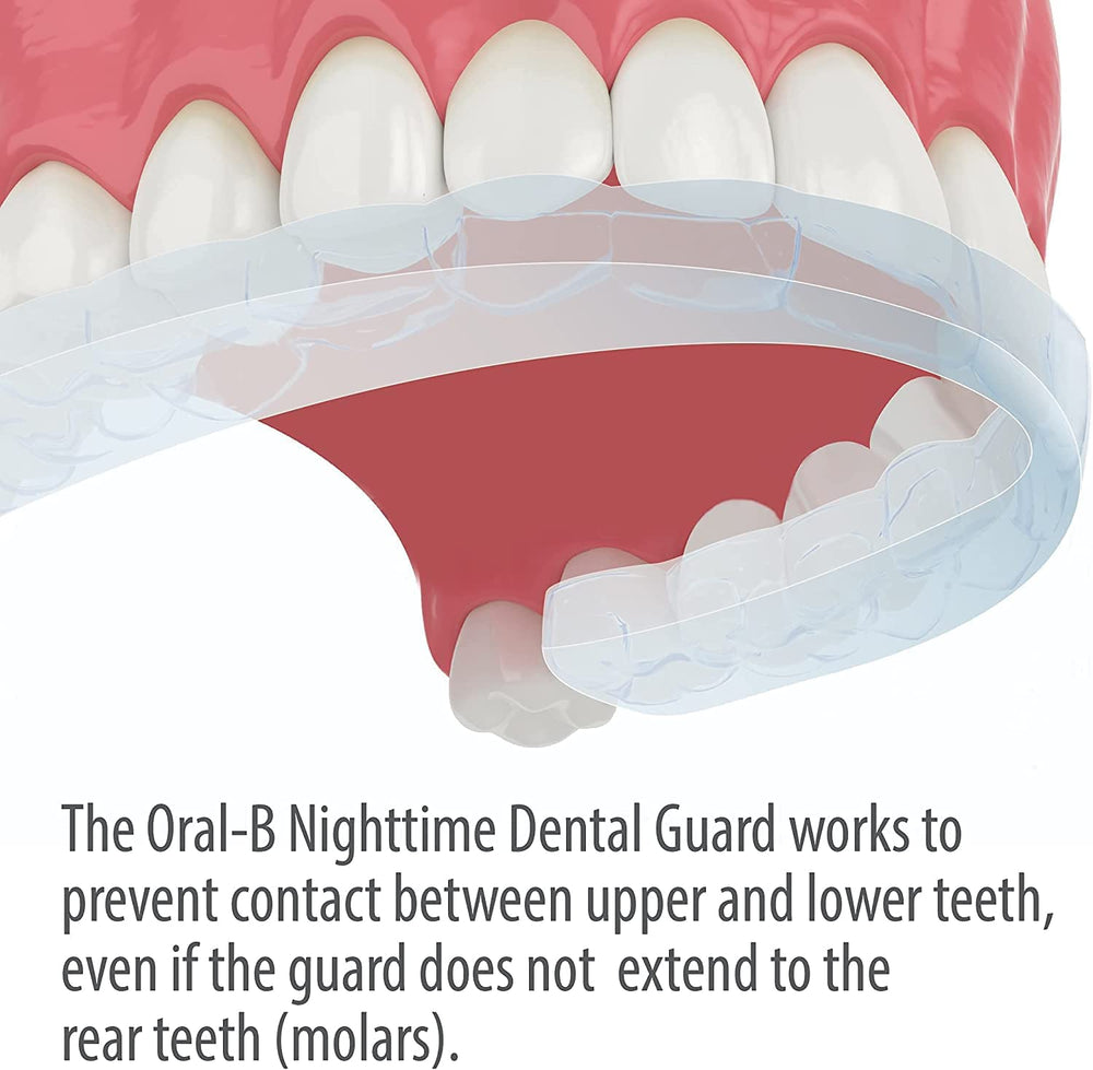 Illustration of 3-minute at-home fitting for Oral-B Night Guard