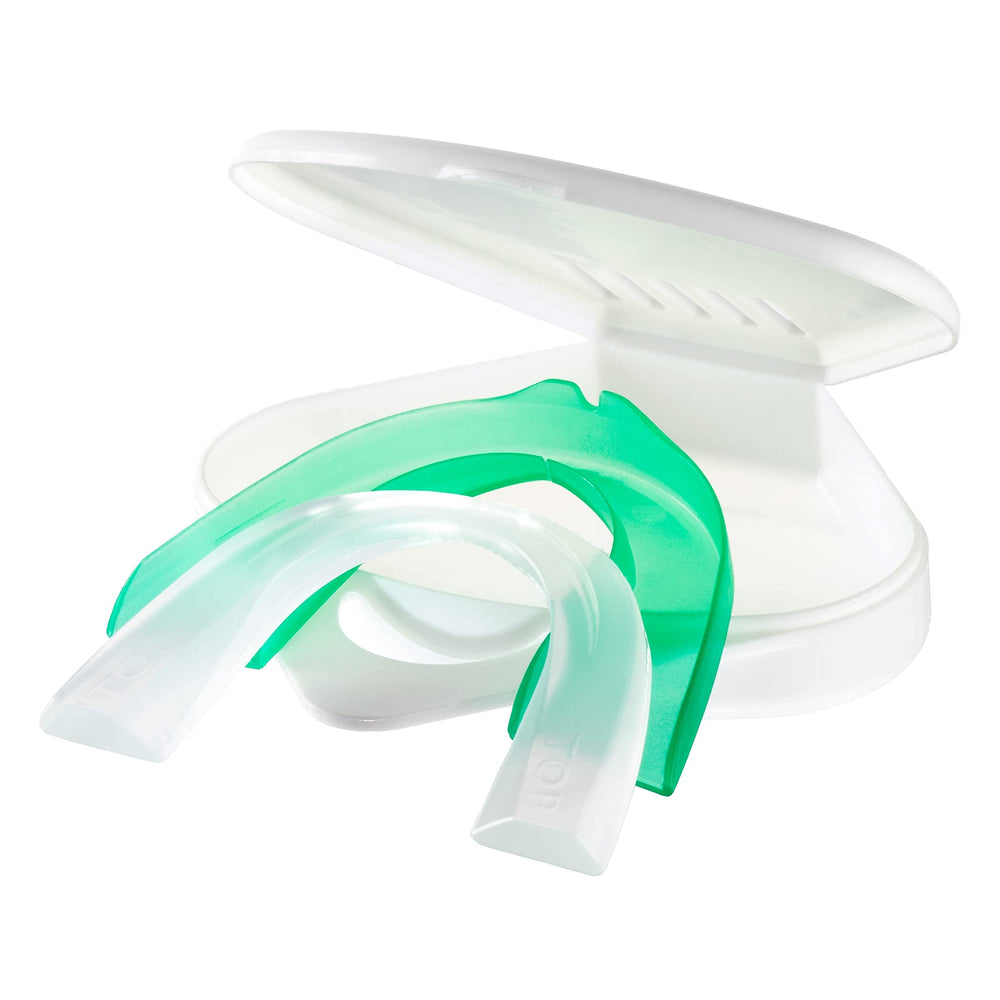 Illustration of 3 minute at-home fitting for Oral-B night guard