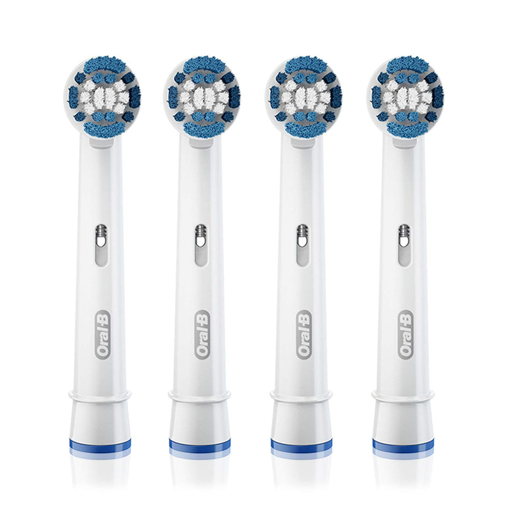 Four Oral-B Precision Clean brush heads included in the pack