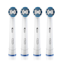 Four Oral-B Precision Clean brush heads included in the pack