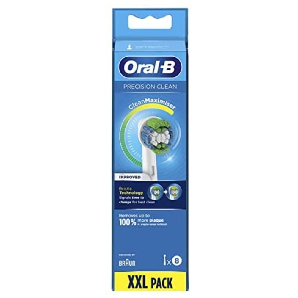 Oral-B Precision Clean 8-pack toothbrush heads - front view