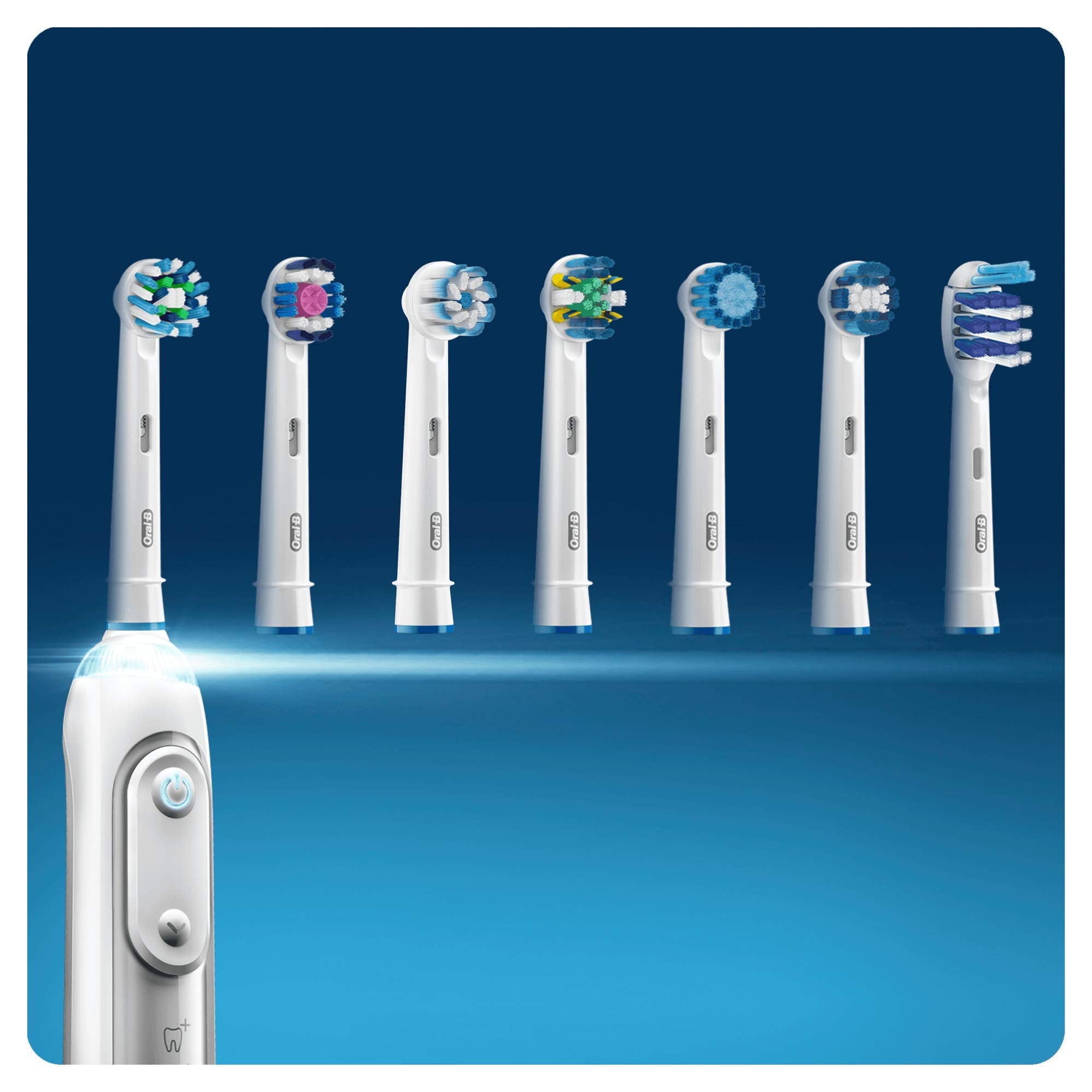 Group shot of Oral-B Precision Clean Brush Heads 8+2