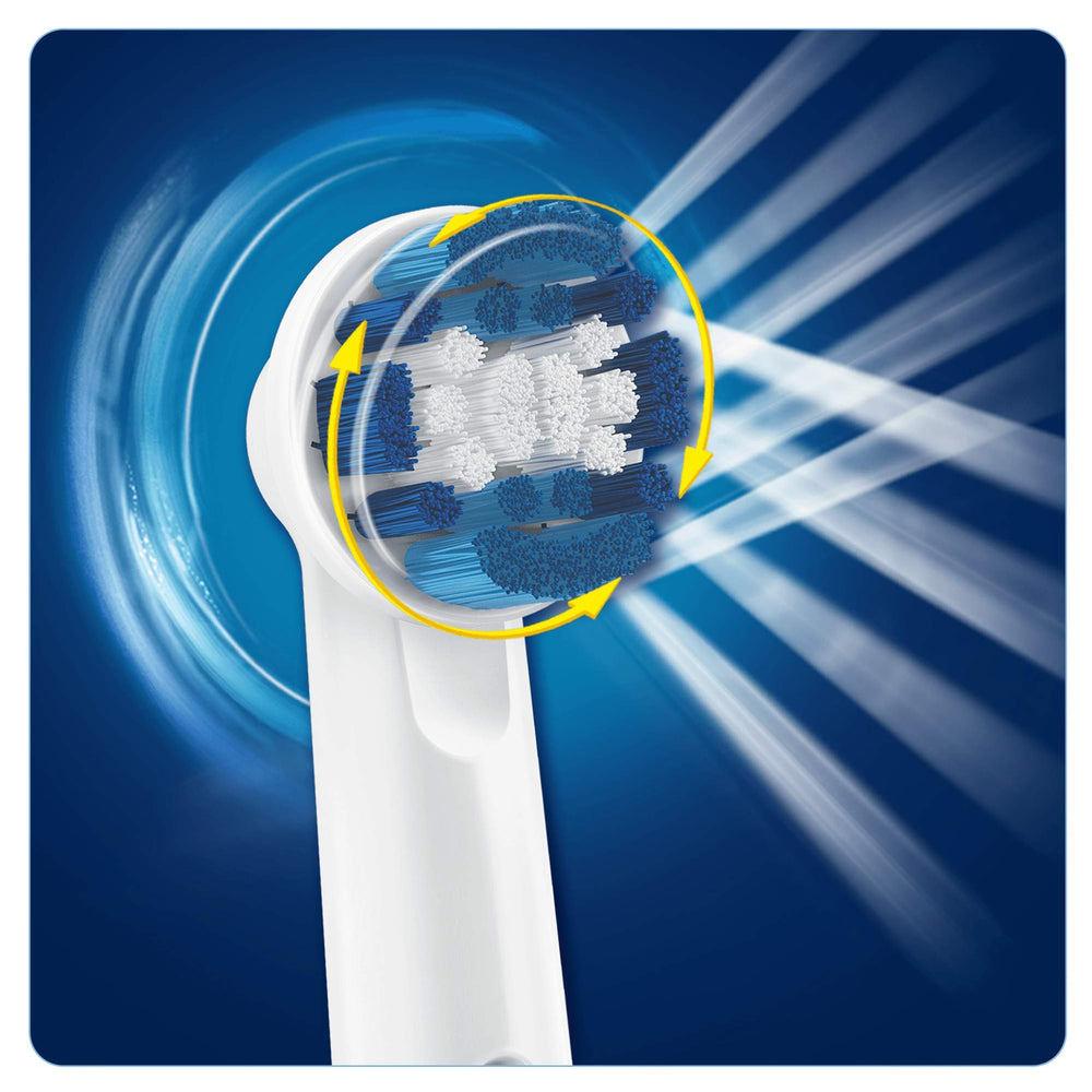 Oral-B Precision Clean Brush Heads 8+2 pack side view - white