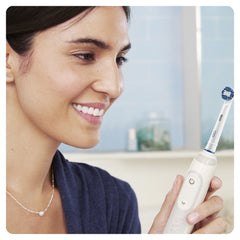 Bristles surround each tooth for deep cleaning