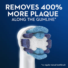 Round brush head design for Oral-B Precision Clean