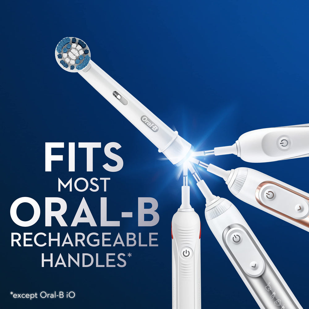 Oral-B Precision Clean replacement brush head on display